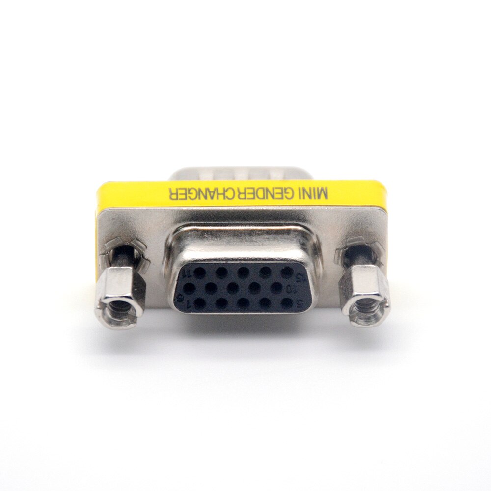 D-Sub DB15 VGA Mini Gender Changer Adapter 15 Pin VGA Connector VGA M/F Male To Female Converter