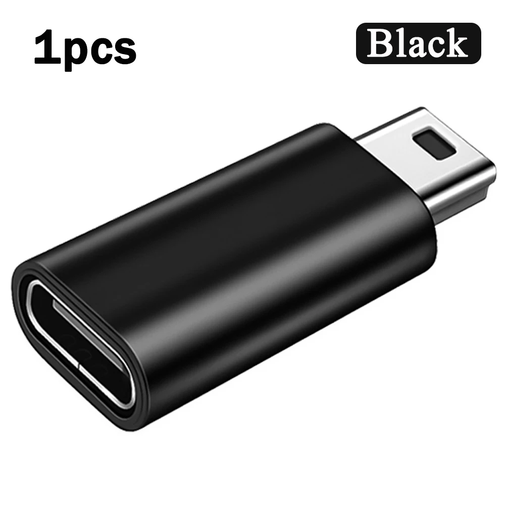 1-3 sztuki Adapter Mini USB męski na żeński typu C do smartfonów z systemem Android Tablet Złącze adaptera USB typu C na Mini USB: WHITE