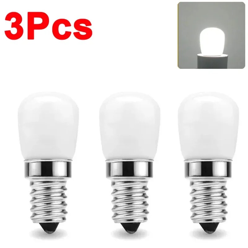 LED Refrigerator Lamp E12 Light Bulb 220V LED Refrigerator Lamp Screw Bulb for Refrigerator Display Cabinet Home Lighting: WHITE