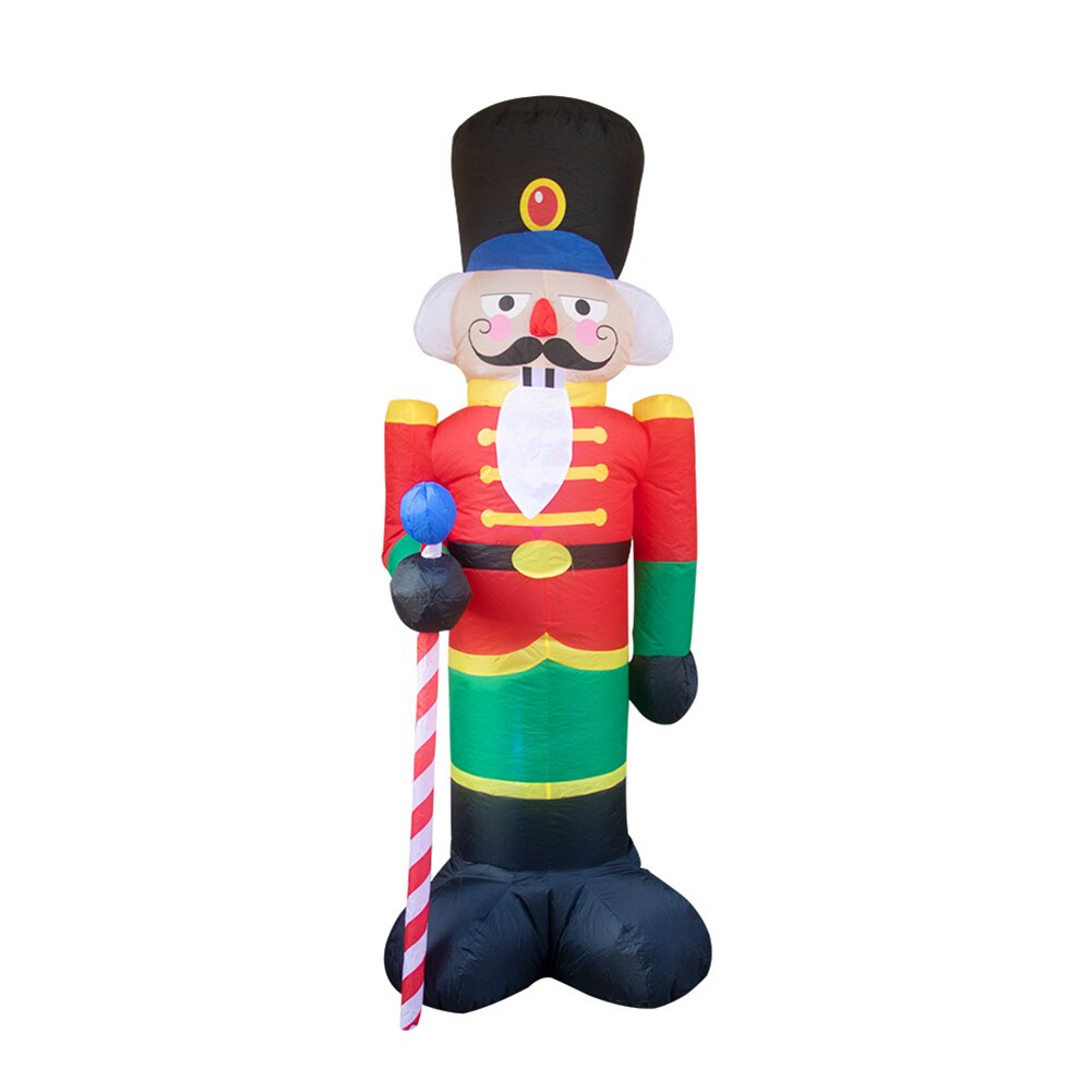 2.4m EU/US Christmas Inflatable Soldier Dog Airblown Inflatable Xmas Yard Outdoor Decor for Family Gatherings Office Entrance: Soldier US