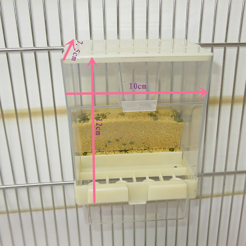 Automatisk fuglefoder no-rod fuglefoder tilbehør tilbehør automatisk foderkasse stær tiger hud pæon fugle bur tilbehør