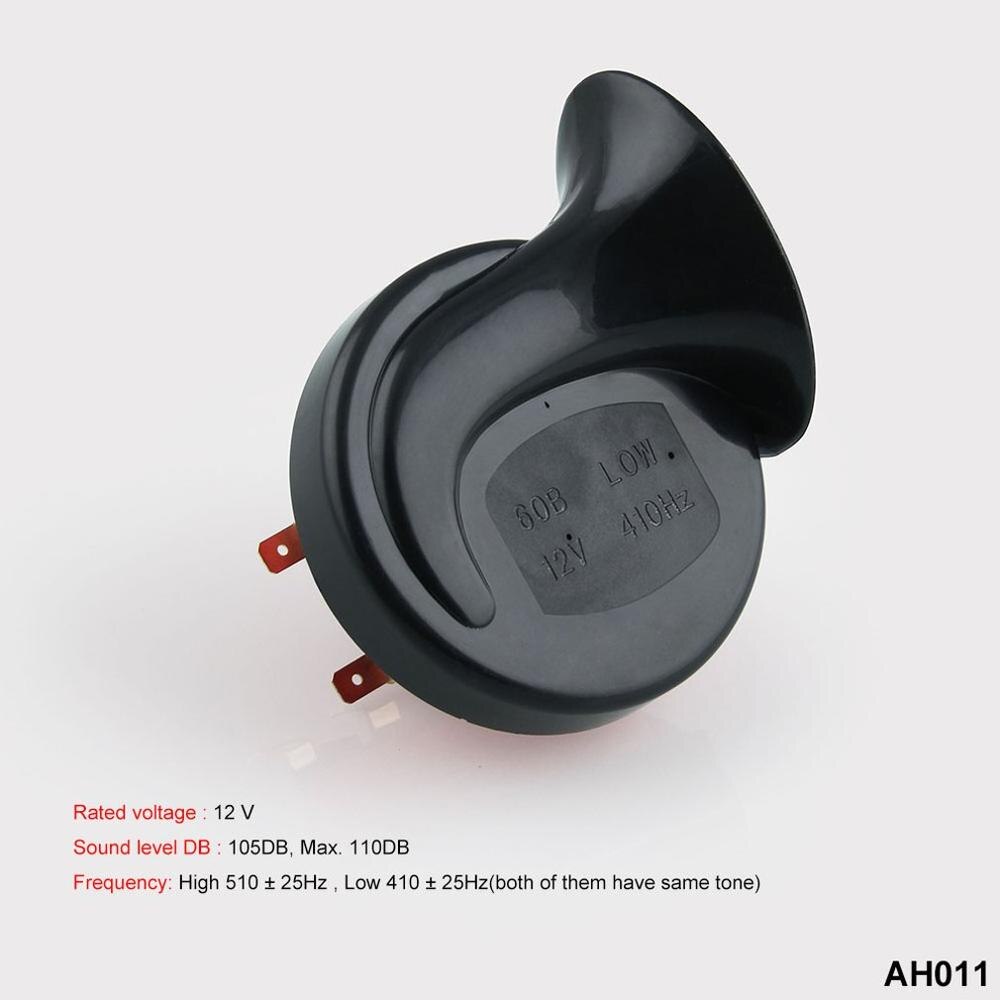 Loud Dual-tone Snail Horn Universal Electric Air Horn Car Auto Horn Integrated Helicoid Air Loud Horn