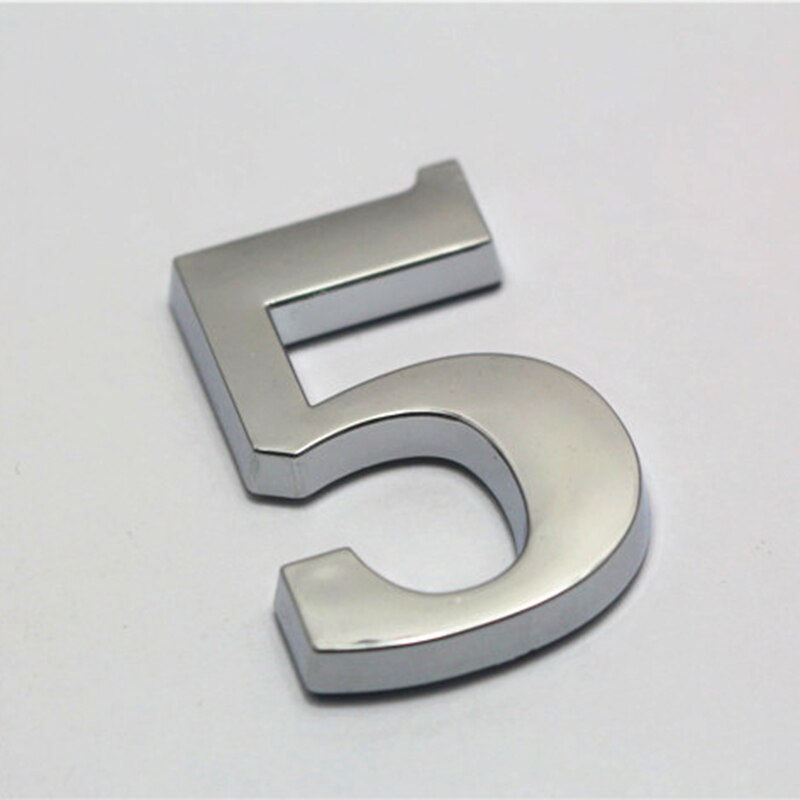 0-9 House Number Sign Self Adhesive Address Digit Sticker Plate Numeral Door Plaque for Home Hotel VJ