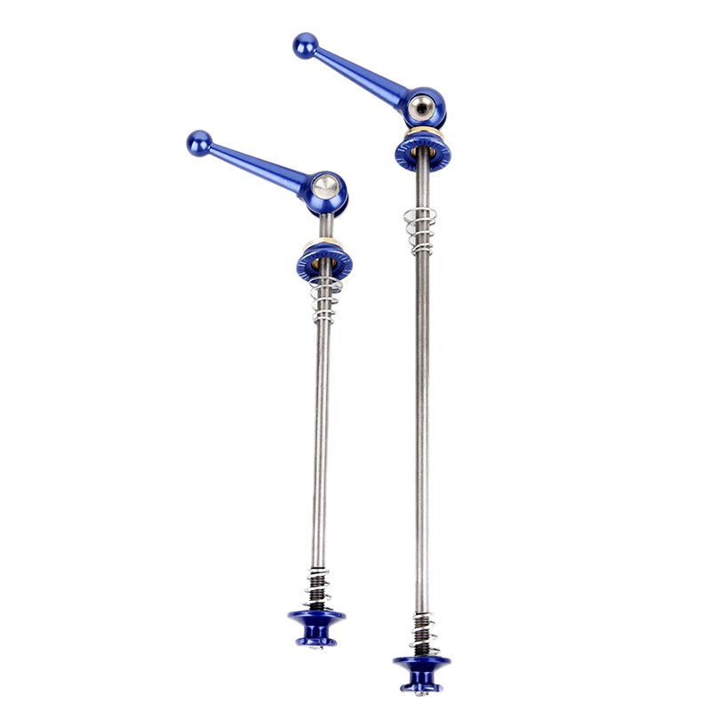 Bicicletta Aste E Sganci Rapidi 1 coppia Ultraleggero in Titanio Della Bicicletta del Rilascio Rapido centro Aste E Sganci Rapidi per MTB Della Bici Della Strada: blu