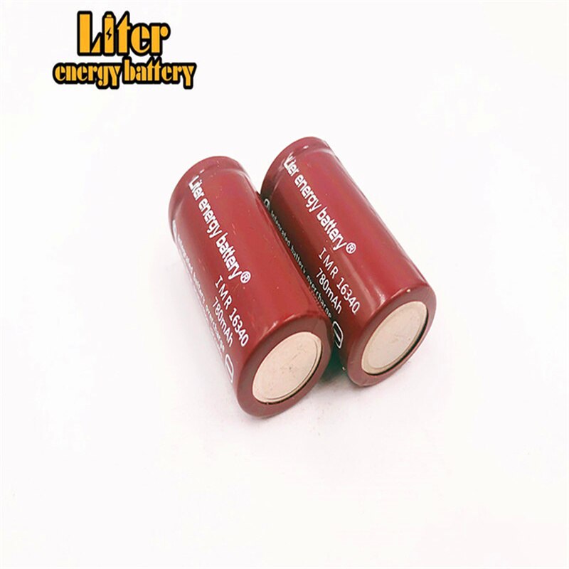 Bateria de lítio recarregável do li-íon dos pces rcr 123 3.7v 16340 780mah da bateria 4 da energia do litro (4 pces) com caixa da bateria