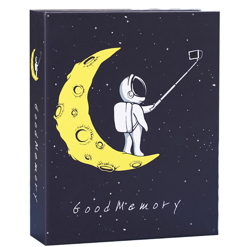 Cartoon Print 7" Photo Album 100 Photos Memory Books Horizontal and Vertical Portable Family Photo Scrapbook Album Home Retailsa: Roam the space