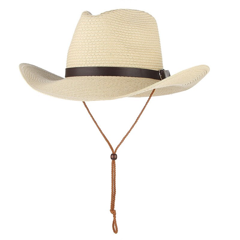 Sombrero de playa salvavidas para hombre, sombrero de paja para Surf, protección solar, accesorios de Surf: Beige