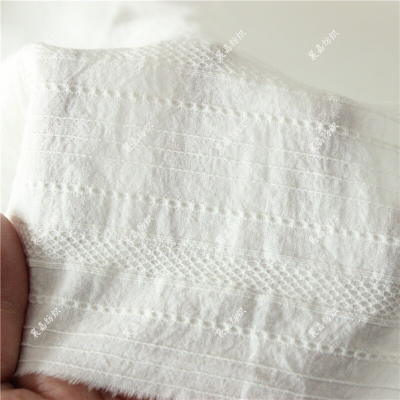 Katoen Stof Puur Katoen Vlakte Gewassen Jacquard Stof Vrouwen Overhemd Rok Stof Kinderkleding Stof: 1