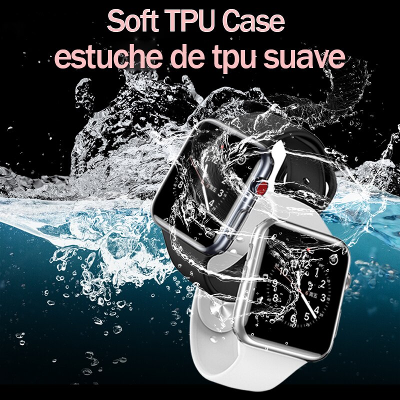 Schokbestendig Case Voor Apple Horloge 6 44Mm 40Mm Volledige Dekking 42Mm 38Mm Horloge Screen Protector Accessoires voor Iwatch Serie 5 4 3 2 1