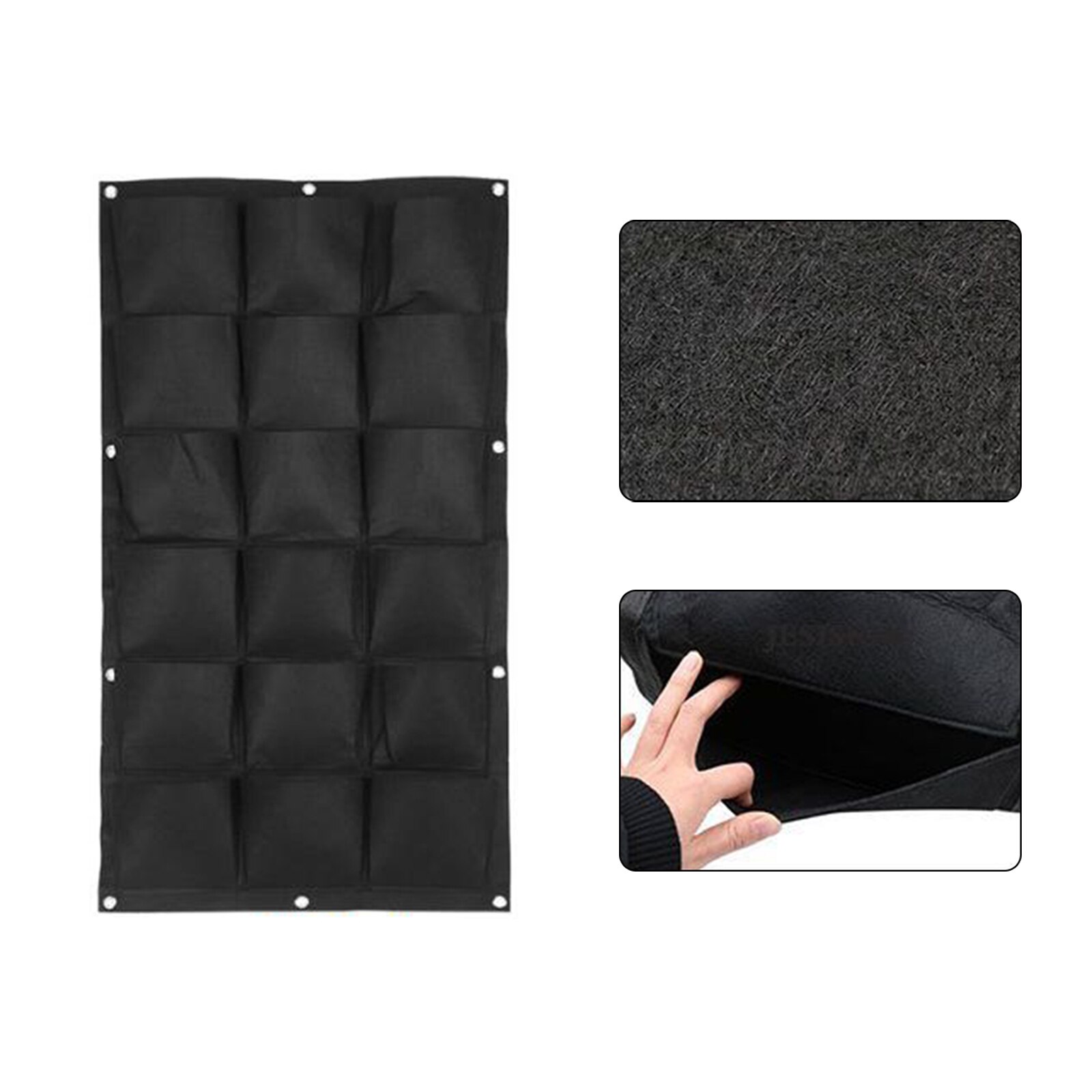 Sacchetti per piantare appesi a parete fioriera verticale da giardino Multi tasca per vasi da giardinaggio per interni da giardino a parete