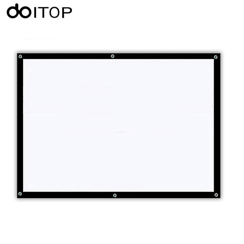 60 Inch 16:9 Portable Projector Screen Foldable Projection Screen High-definition Screen For Home Theater Office