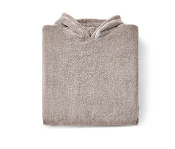 Batas de baño con capucha para padres e hijos, capa de algodón para hombres y mujeres, albornoces para parejas y adultos, bata de noche para niños: Marrón / kid--S  53x55cm