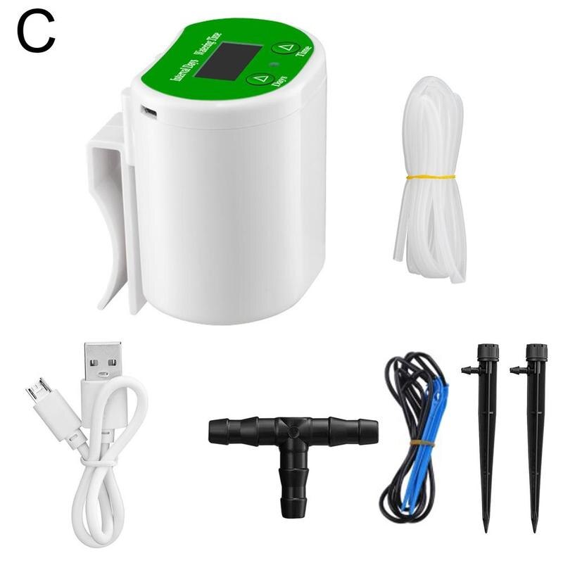 3.7V ABS Rechargeable Lithium Battery Indoor Automatic Watering System Drip Irrigation Kit For Home, Garden,balcony Q8V6: Type 3