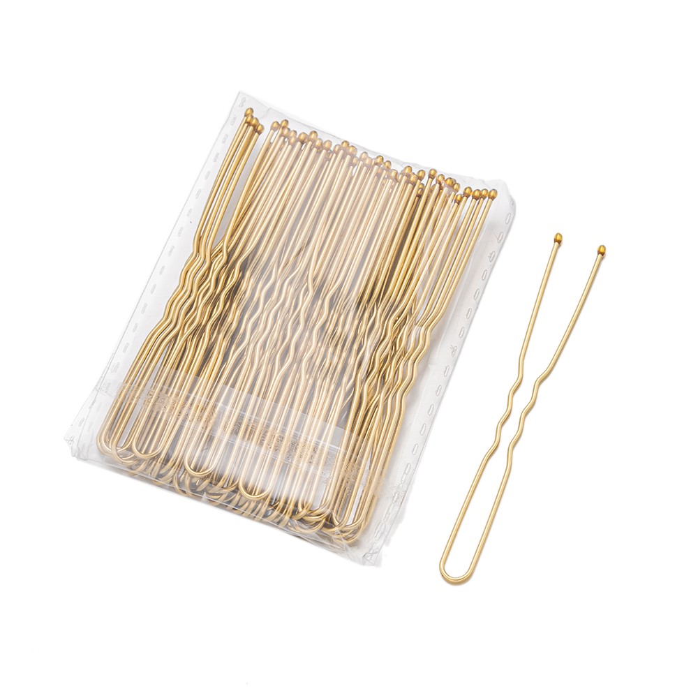 50 Uds 50/60/70mm Metal ondulado en forma de U horquillas para el cabello mujeres niñas boda peinado herramientas de estilismo accesorios al por mayor