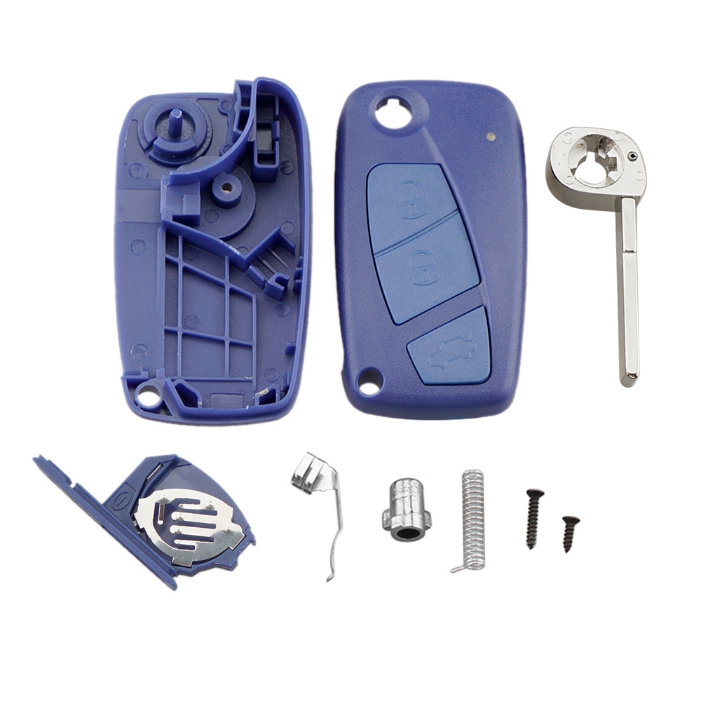 neue 3 taste 3 BTN FIAT 3 taste Punto Ducato Stilo Panda Flip Folding Remote-Car Key Shell Fall abdeckung SIP22 klinge