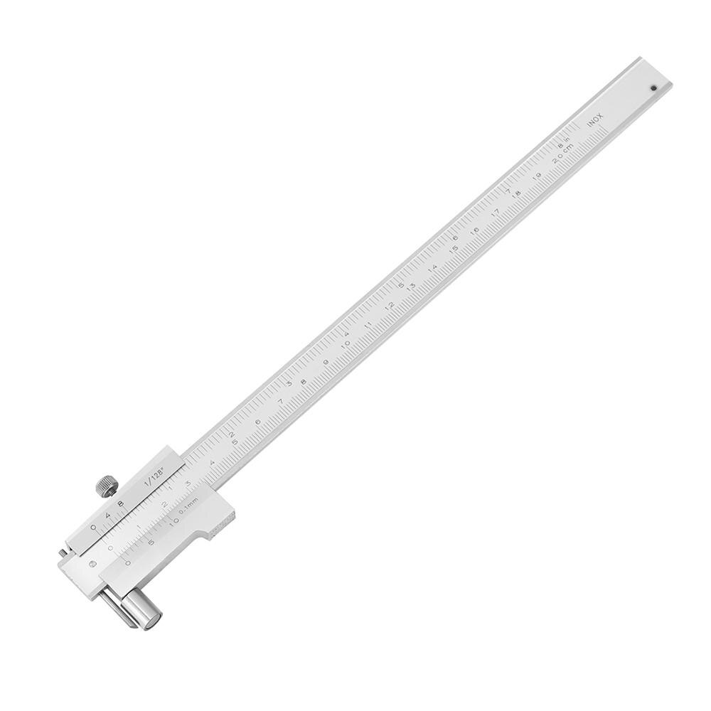 0-200mm Stainless Steel Vernier Caliper Gauge Micrometer Parallel Line Marking Ruler Scriber Measuring Tool Metal Calipers
