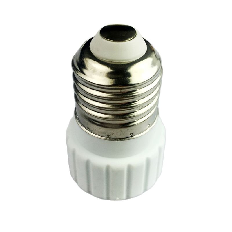 1 stk  e27 til gu10 keramikk lampeholder adapter brannsikkert materiale lampeholder omformere stikkontakt lyspære utgangspunkt til hjemmet