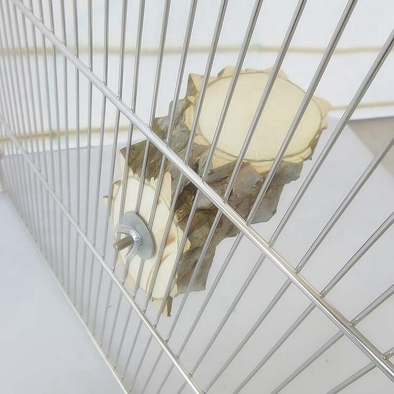 Small Pet Platform Natural Pepper Wood Chinchilla Squirrel Log Pier Bird Cute Parrot Stand Jumping Platform Board