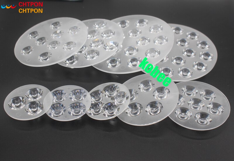 LED Siamese Lens Spot Lamp Chip Lenzen 3 W 5 W 7 W 9 W 12 W 15 W 18 W High Power 1 W Lumen Platte Transparante Twin Lens