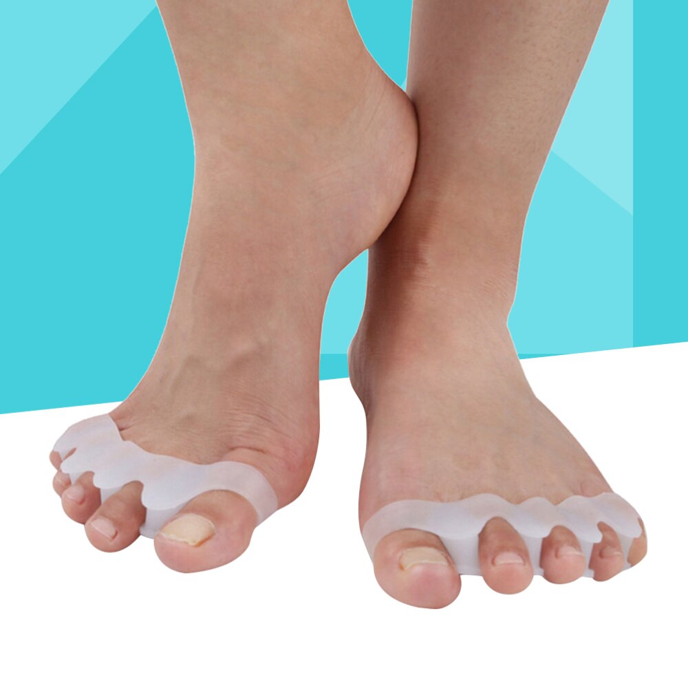 Pair of Toe Spacers Rubber Toe Stretchers for Sports Activities Yoga Practice & Running for Men and Bunion Pain Relief Toe
