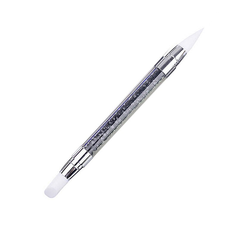 Diamantbroderi dobbelthoved spids borepen prik male spids pen nail art rhinestone picker voks blyant krystal håndtag værktøj
