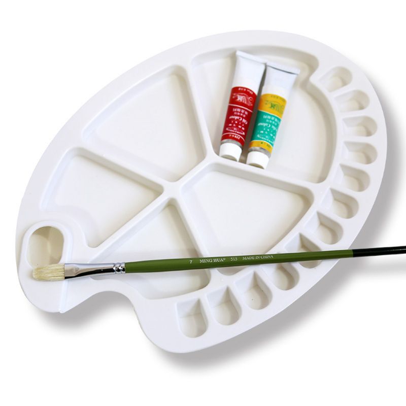 1 Pack Color Palette, Plastic 17 Wells Watercolor Mixing Palette 203A
