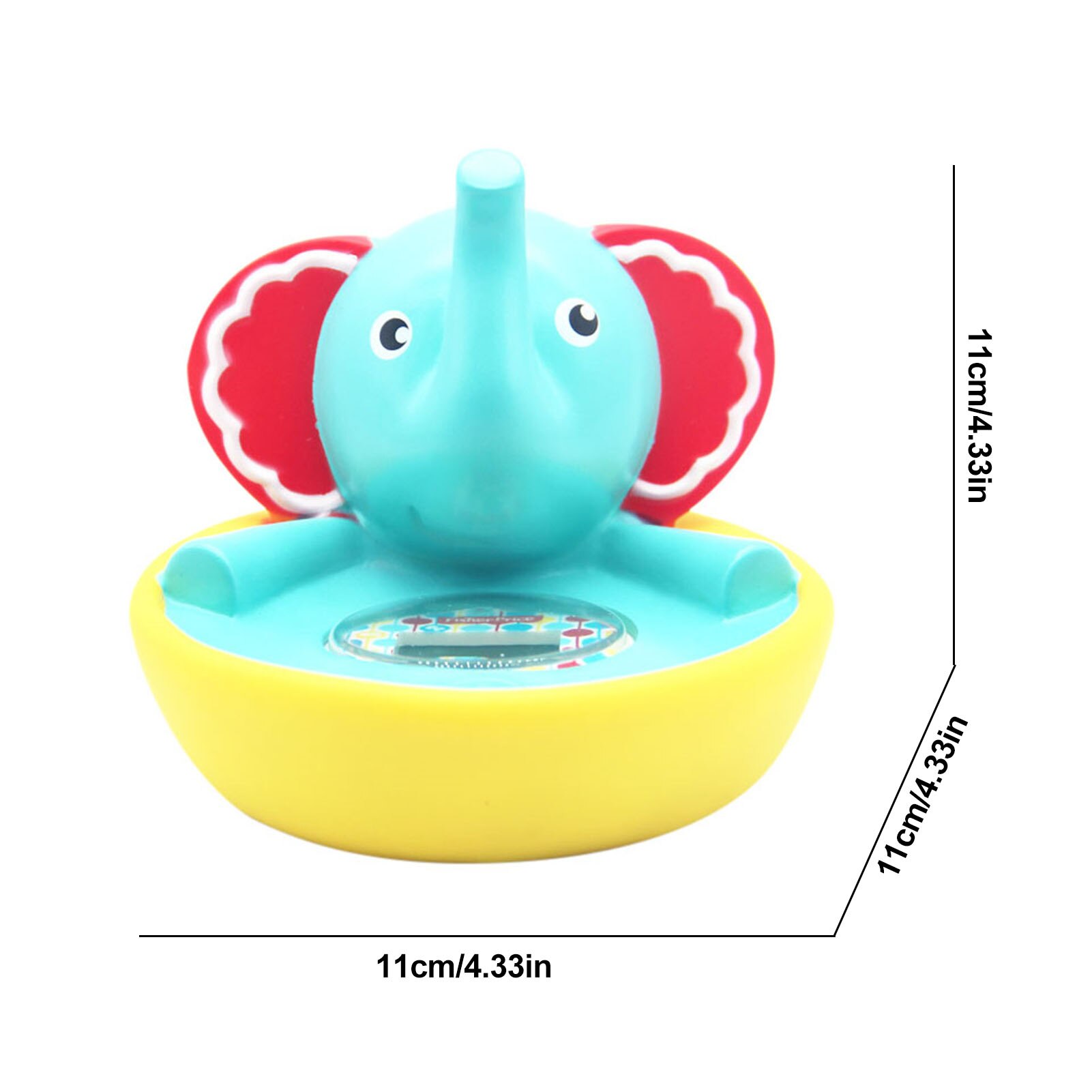 Baby Bathing Thermometer Cartoon Elephant Swimming Pool Thermometer Waterproof Floating Bath Thermometer