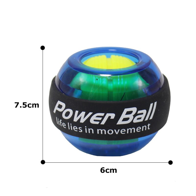 LED Muscle Power Ball Wrist Ball Trainer Relax Gyroscope PowerBall Gyro Arm Exerciser Strengthener Fitness Equipments