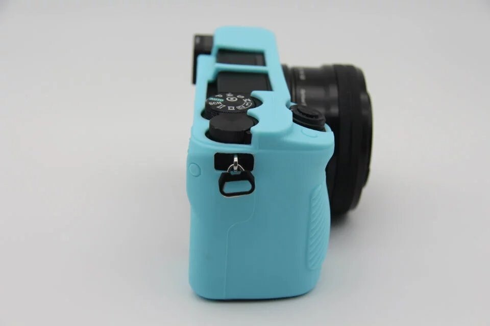 Bonita bolsa suave para cámara de vídeo para Sony A6300 A6400, funda de silicona, funda de cuerpo de goma