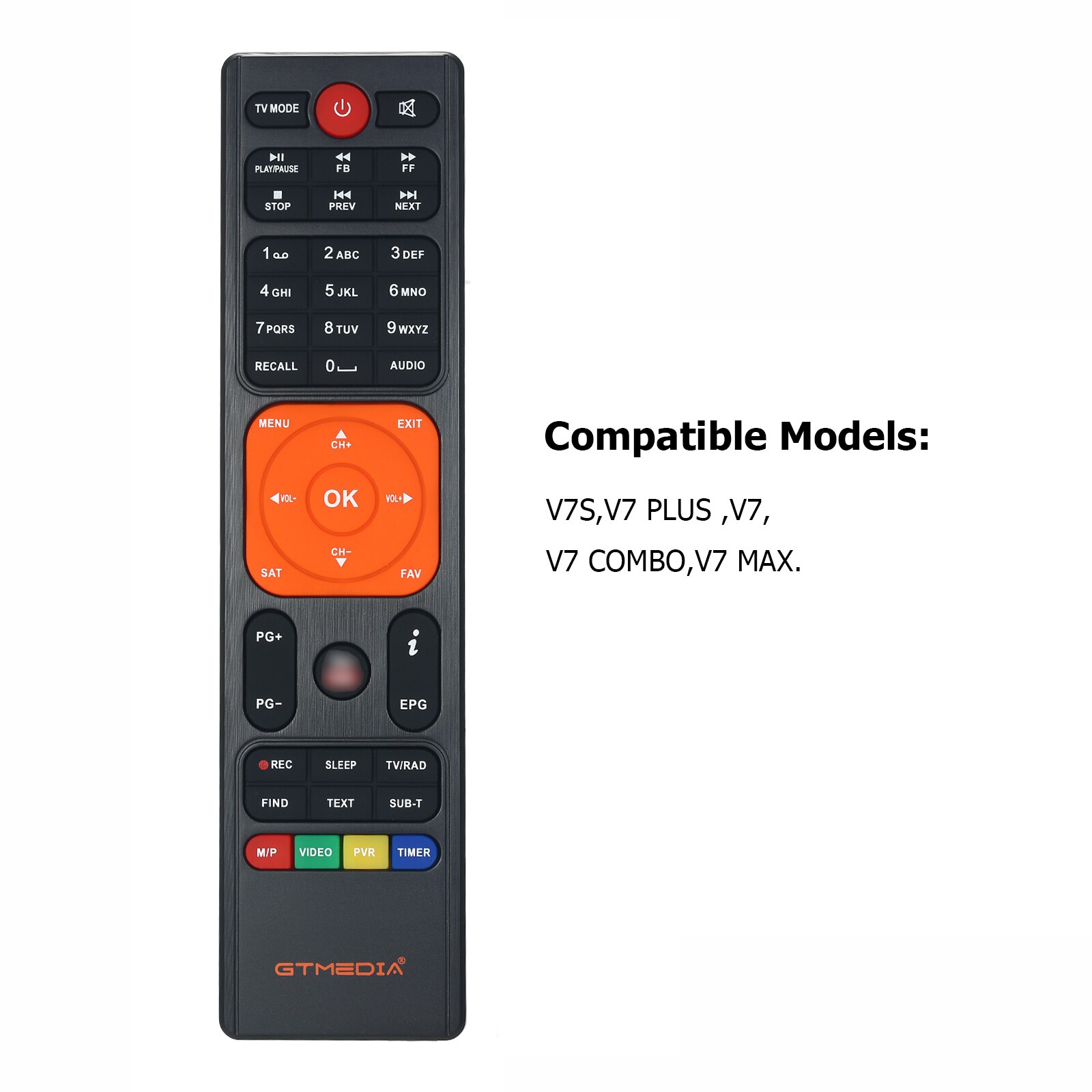 Remote Control gtmedia v7s V7 Plus Freesat V7 V7 MAX V7 COMBO V8 NOVA V8X V8 UHD V9 Super GTC v7s 2x Receiver Set Top Box