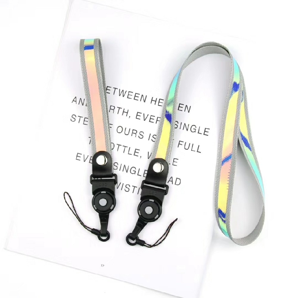 Summer Blue Ray Lanyards Strap Neck Wrist Straps Holder 2 in 1 Blue Radiation Phone Grip Holder Sport Gym ID Card Strap
