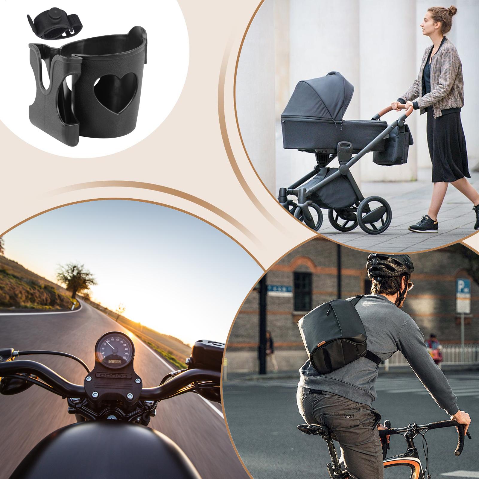 Universele kinderwagen bekerhouder met telefoonstandaard en bekerhouder voor kinderwagen, fiets, motorfiets, rolstoel