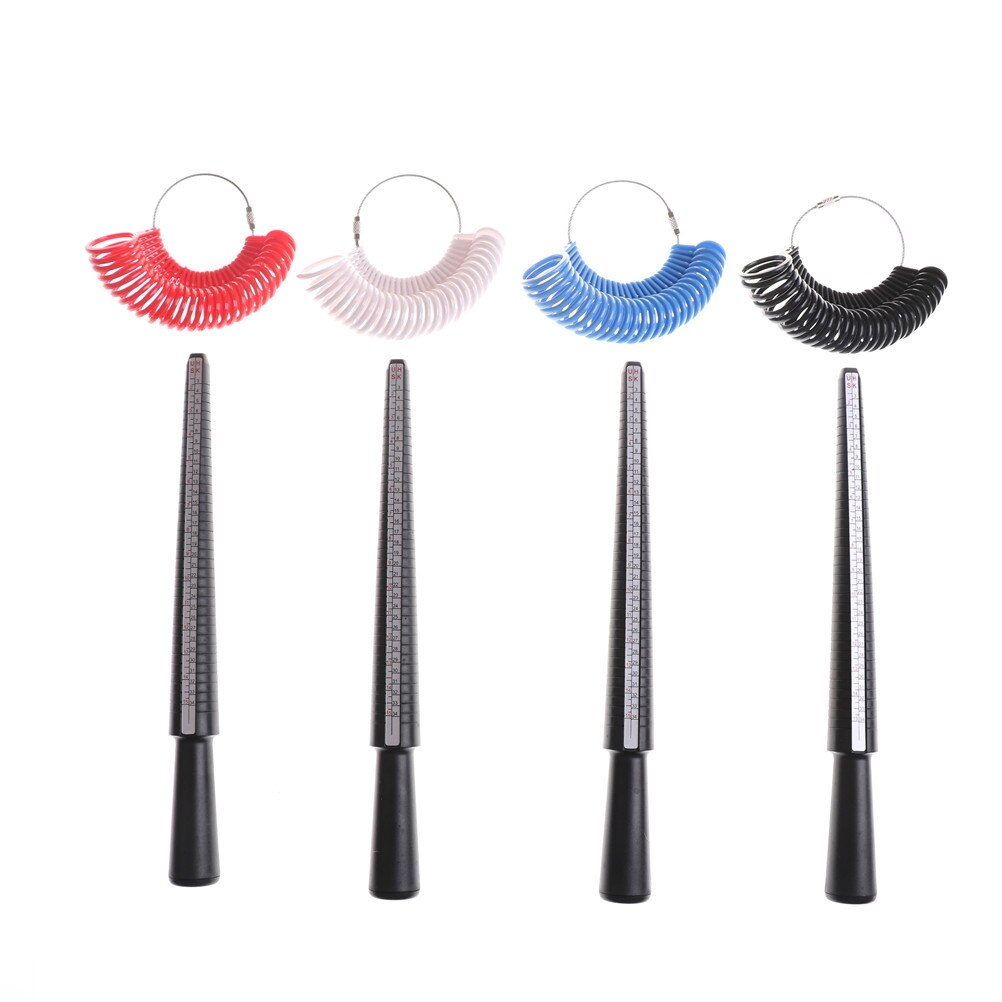 1 conjunto anel sizer dedo medição vara metal anel mandril