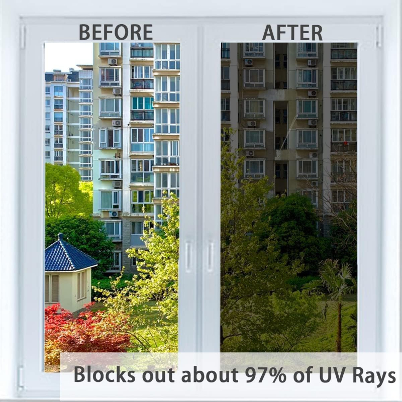 Window Privacy Film One Way Daytime Privacy Static... – Grandado