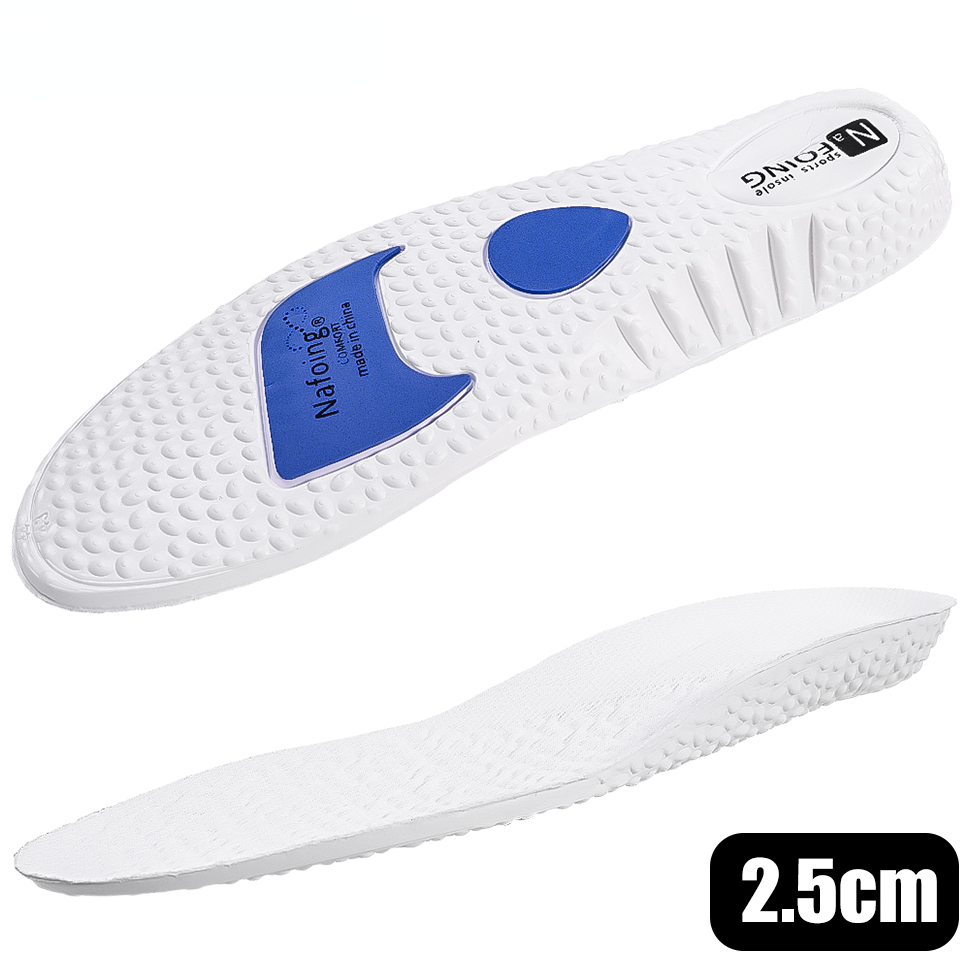 1 paar EVA Sport Dämpfung Schuhe Einlegesohle für Füße Höer ErhöHenne Einlegesohlen Männer Frauen Bogen Unterstützung Orthopädische Schuh Pads: Schwarz / 3.5