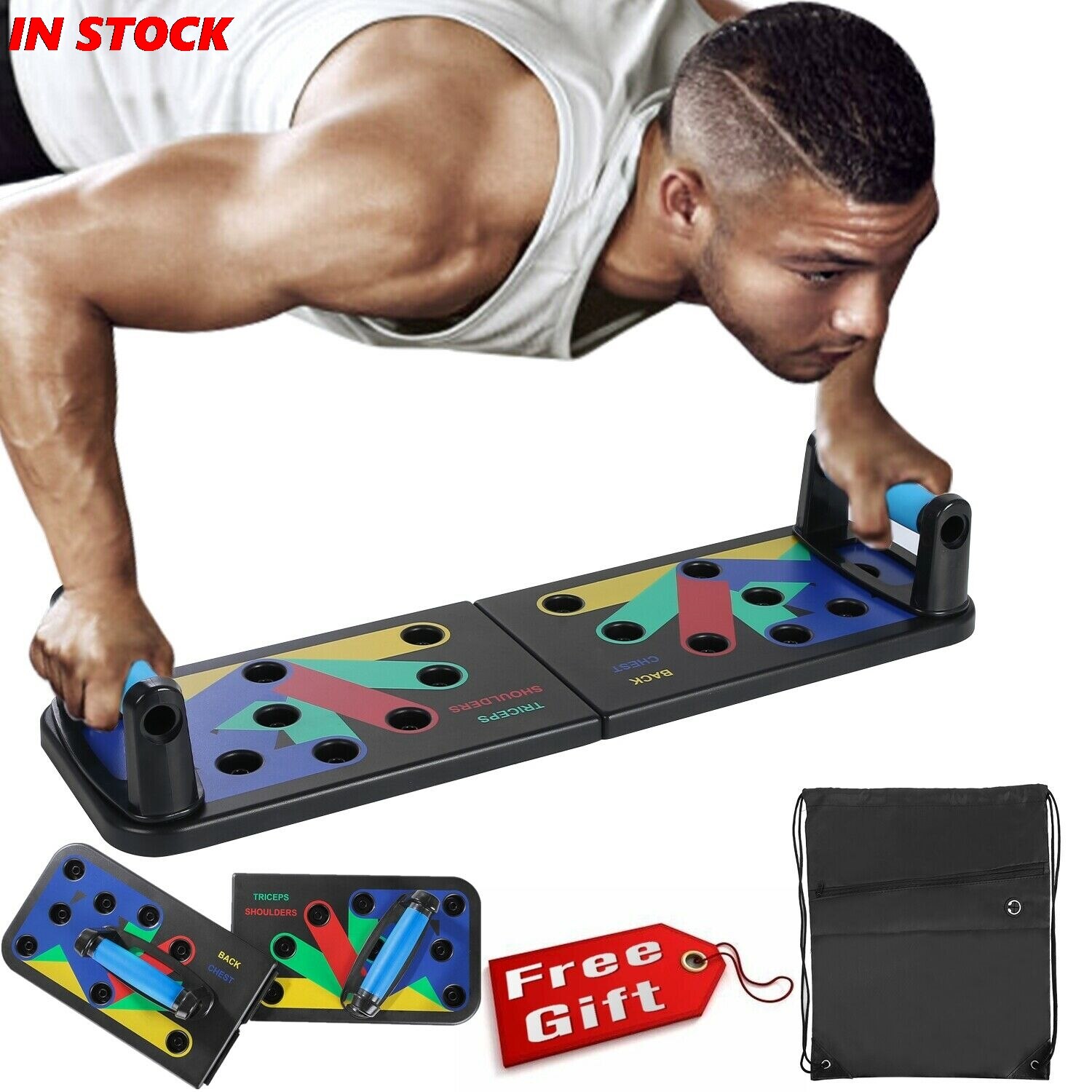 Power Druk Push Up Spier Board System Push Up Stands Opvouwbare Board