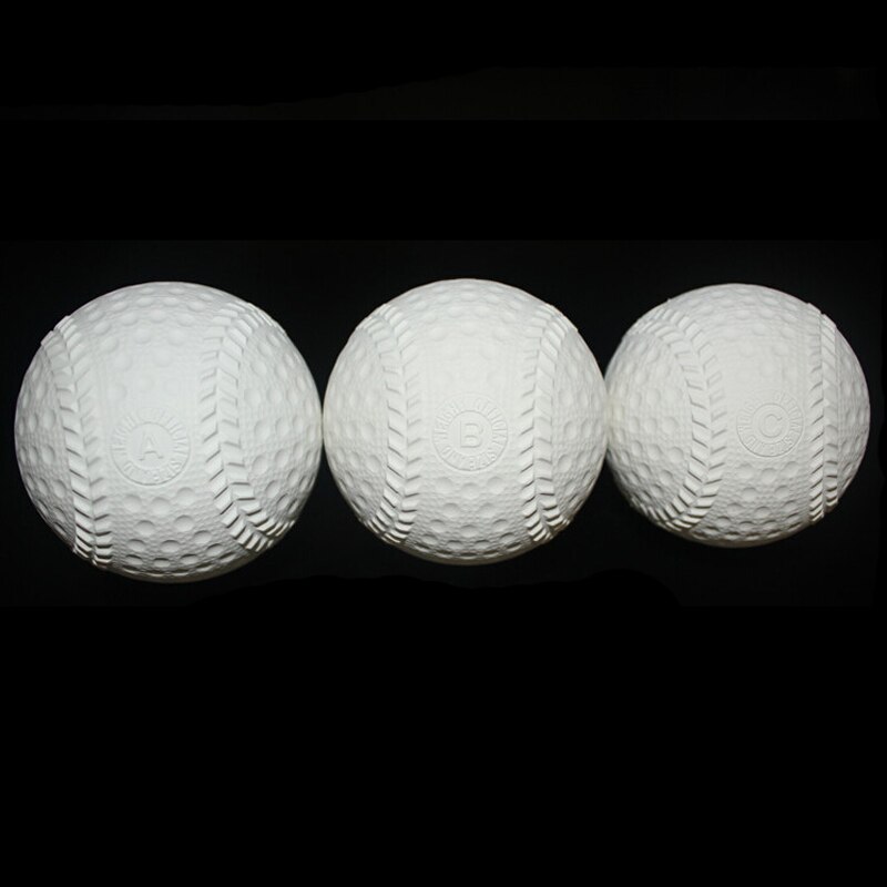 3pcs/Set Beginner Rubber Soft Safety Baseball Ball For Child Young Men Women Training Safe 3 Size