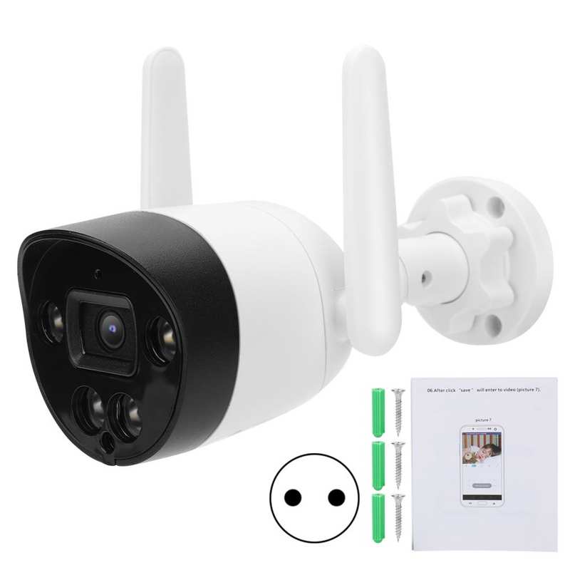 PIR CCTV 1080P WiFi Camera Motion Detection Infrared Night IP66 Waterproof for Home Security 100-240V Two Way Audio: European regulations