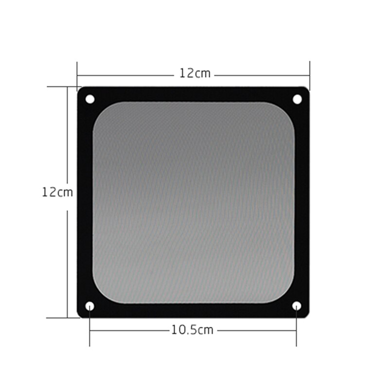 12cm magnetisk ramme mesh støvfilter pc kølerventilatorfilter med magnet støvtæt computerdæksel
