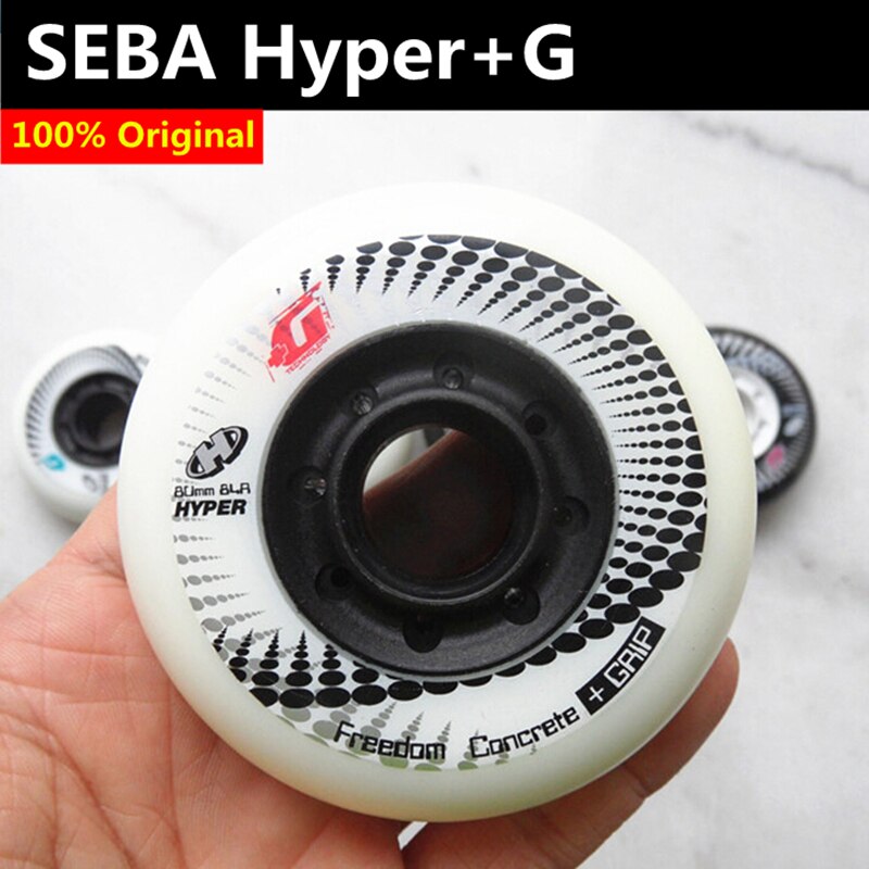 [72mm 76mm 80mm] 100% Original 84A SEBA Hyper + G Griff Beton Inline Rollschuhe Rad rollschuh FSK Slalom Bremsen Rad