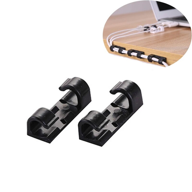 Kabel Organizer Clips Kabel Verwaltung Schreibtisch &Ampere; Arbeitsplatz Draht Manager Kabel Halfter USB Ladung Daten Linie Spuler