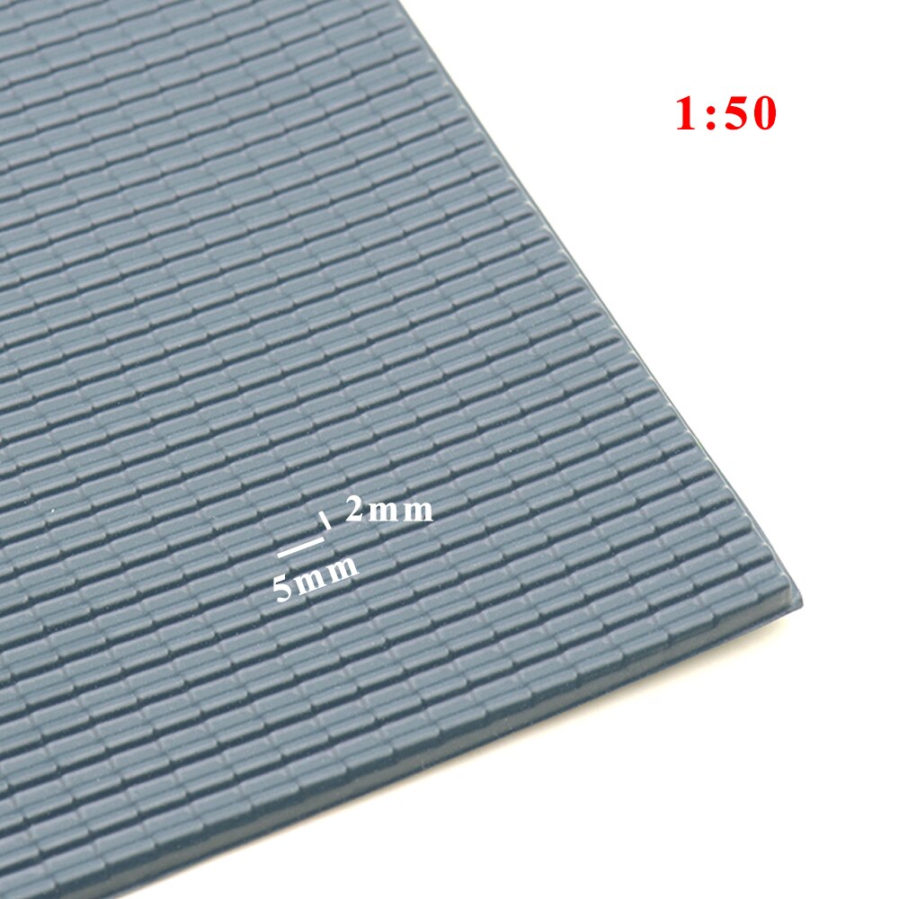 PVC sheet tile roofs HO n scale model building material in size 210x300mm for architecture layout: scale 50