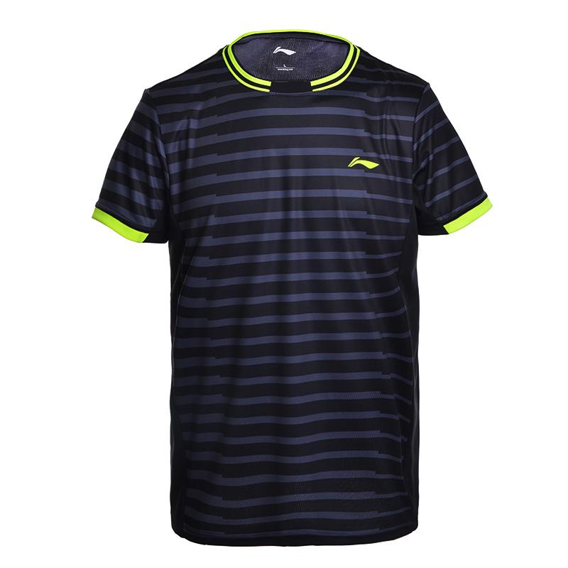 Li-ning nouveaux chemises de Badminton pour hommes à sec respirant coupe régulière sport confort T-Shirts doublure Tee AAYM143 CJFM17: AAYM143 4H / XXXL