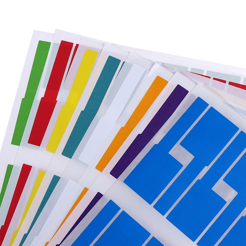 Etiquetas de Cable autoadhesivas de colores útiles, etiquetas de identificación impermeables, pegatinas, herramienta de marcador, organizadores de cables de fibra, 300 Uds.