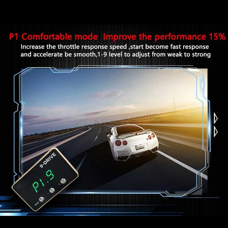 Throttle Response Controller 9 Drive Modes Racing Accelerator Potent Booster Tuning Parts Accessory (853)