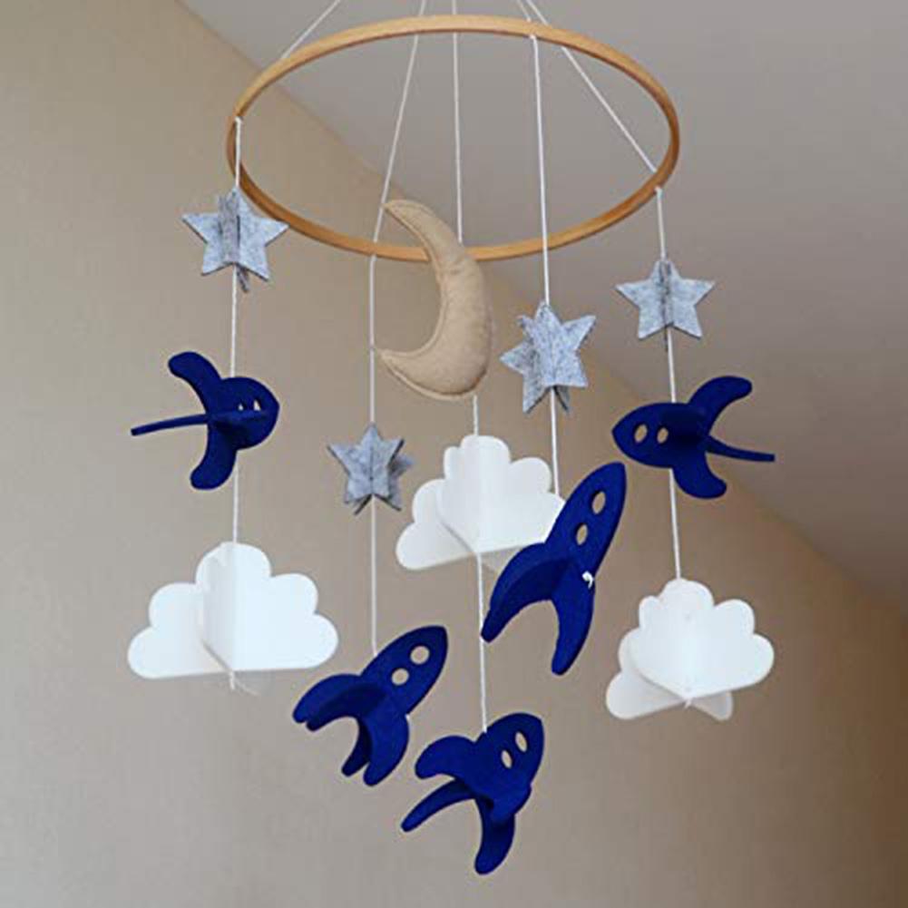 Atrapasueños colgante para cuna de bebé, atrapasueños móvil, estrellas, nubes, Luna, decoración para dormitorio infantil