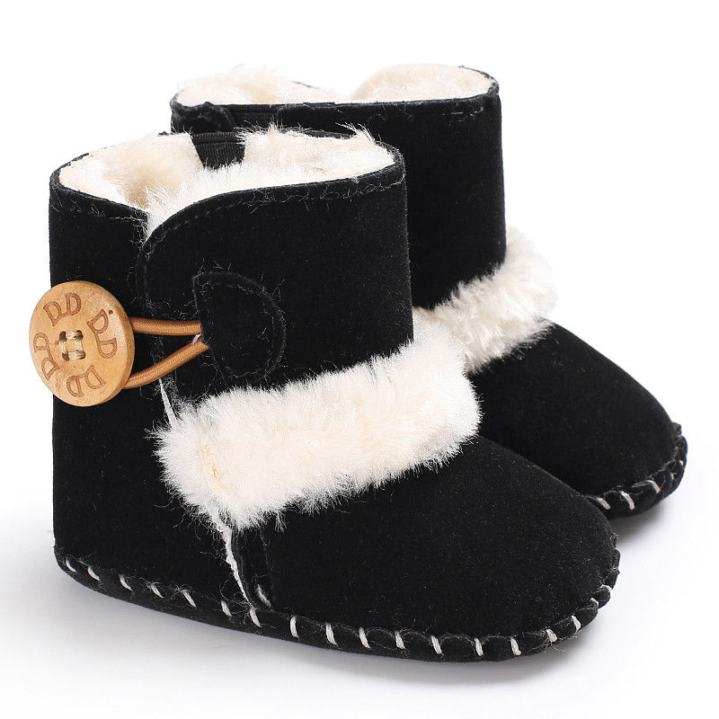 De mode lovelu wilde warme Baby Meisje Jongen Snowboots Winter Half Laarzen Infant Kid Zachte Bodem Schoenen stijlvolle novel wilde