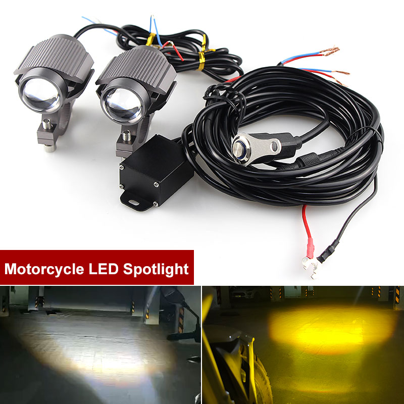 Mini projecteur LED Super lumineux L29, phare Tri-modèle de moto, lentille de voiture, ATV, feu de brouillard de conduite, projecteur auxiliaire