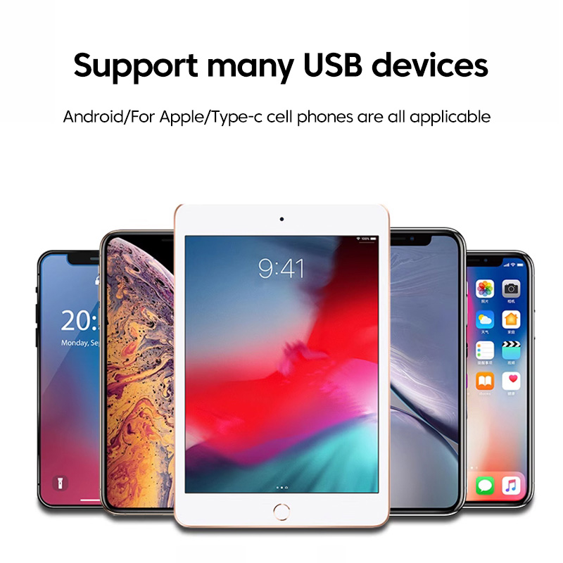 Olaf Adapter 3 w 1 OTG USB3.0 do Micro USB/Typ C/Lightning Konwerter do iphone Xiaomi Samsung Mysz Klawiatura U Pendrive