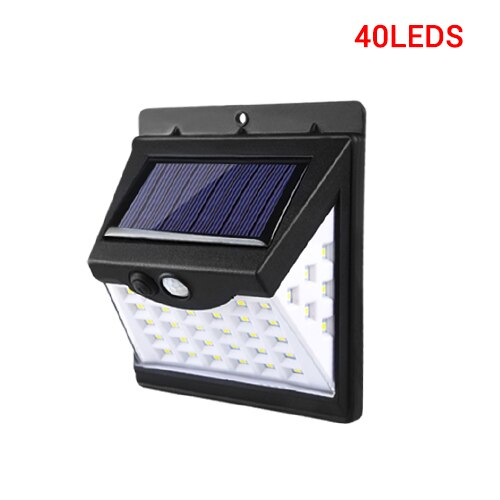 PIR Motion Sensor Solar Light 20/40/100LED Zonlicht Zonne-energie Straatverlichting Tuin Yard Outdoor Solar Power lamp Wandlamp: Option B